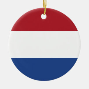 Netherlands Flag Ceramic Ornament