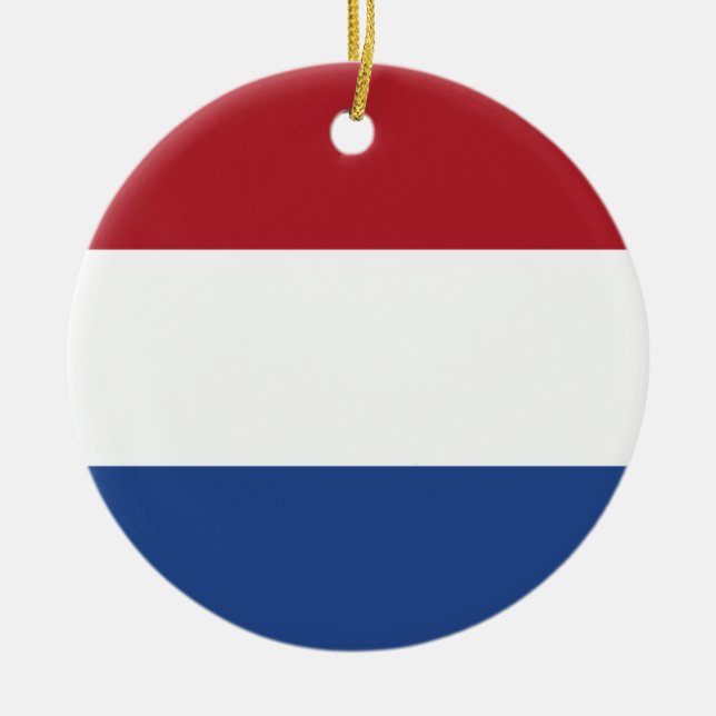 Netherlands Flag Ceramic Ornament (Front)