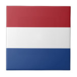 Netherlands Flag Ceramic Tile<br><div class="desc">Patriotic flag of Netherlands.</div>