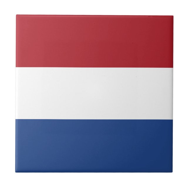 Netherlands Flag Ceramic Tile (Front)