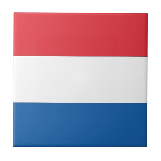 Netherlands Flag Ceramic Tile (Front)