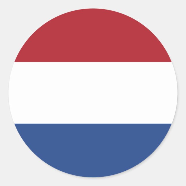 Netherlands Flag Classic Round Sticker (Front)