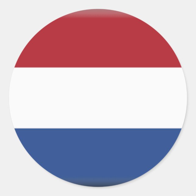 Netherlands Flag Classic Round Sticker (Front)