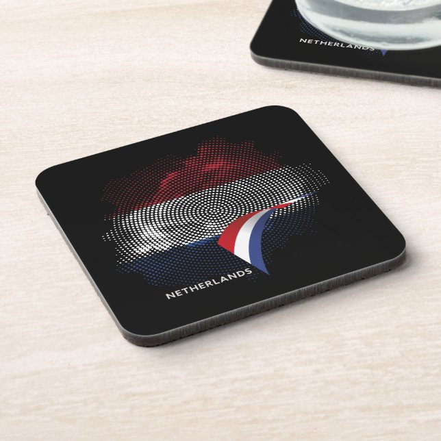 Netherlands flag coaster (Left Side)