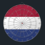 Netherlands Flag Dartboard<br><div class="desc">Feel free to modify the design according to your own preferences. You may change the design location, orientation, background colours and size. Also, you may add your own text, or slogan set its font, location and size, all in order to create the ultimate personal gift for you and your loved...</div>
