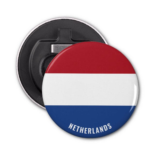 Netherlands Flag Delightful Patriotic Bottle Opener (Front)