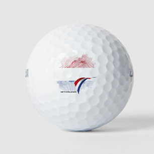 Netherlands flag golf balls