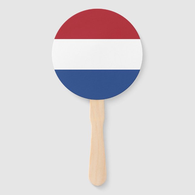 Netherlands Flag Hand Fan (Front)
