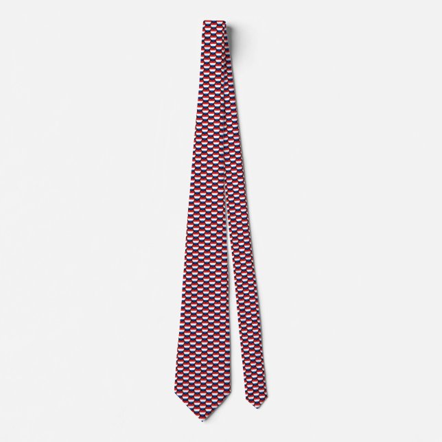 Netherlands Flag Hearts Tie (Front)