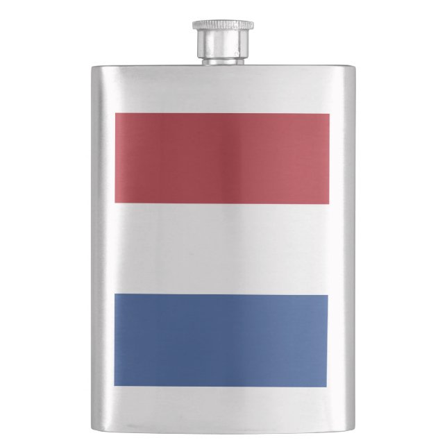 Netherlands Flag Hip Flask (Front)