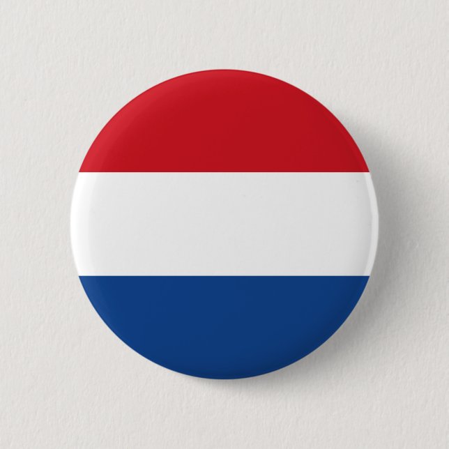 Netherlands Flag, Holland, Dutch 6 Cm Round Badge (Front)