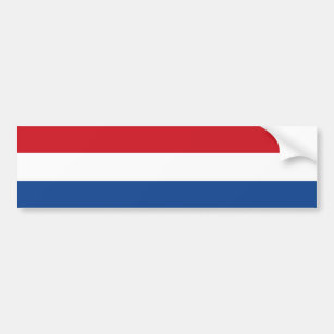 Netherlands Flag, Holland, Dutch Bumper Sticker