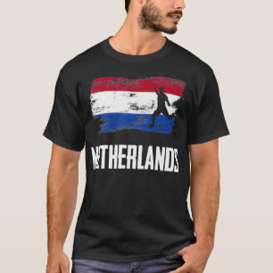 Netherlands Flag Jersey Dutch Soccer Team Dutch bo T-Shirt