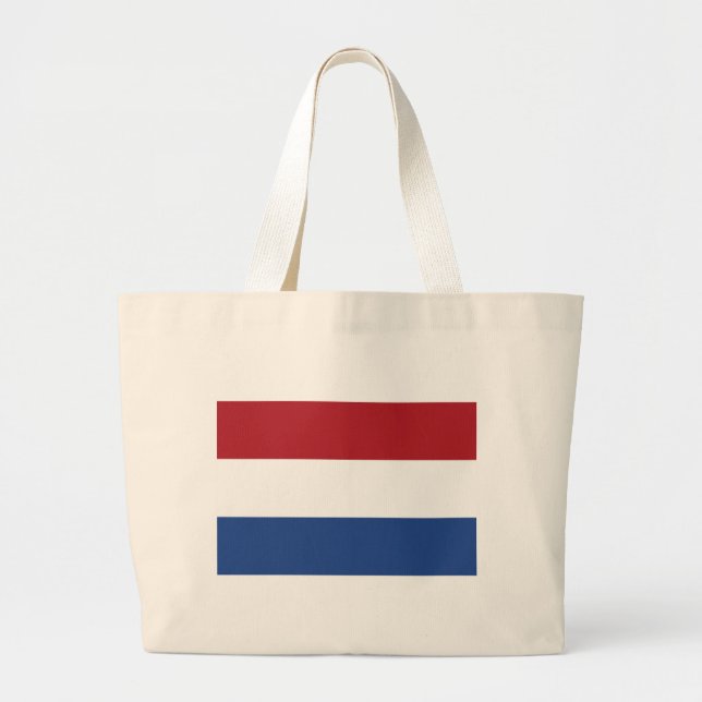 Netherlands Flag jtcnt Large Tote Bag (Front)
