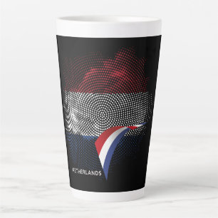 Netherlands flag latte mug