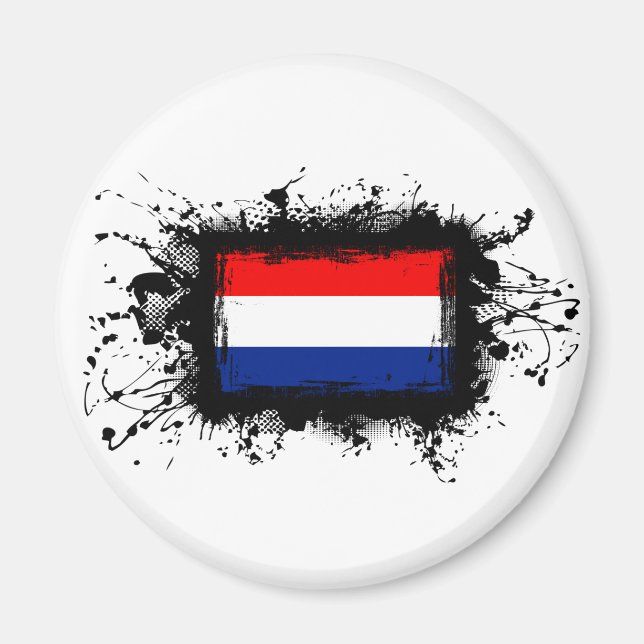 Netherlands Flag Magnet (Front)