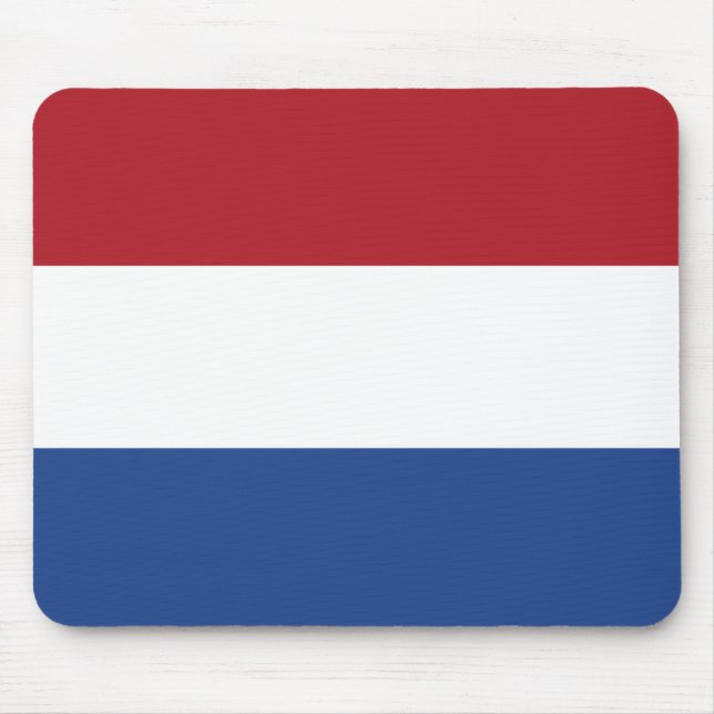 Netherlands Flag Mouse Pad (Front)