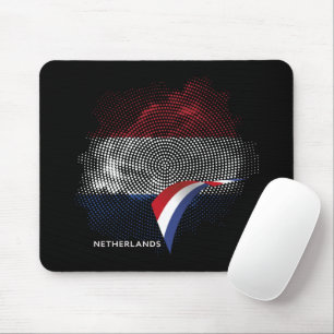 Netherlands flag mouse pad