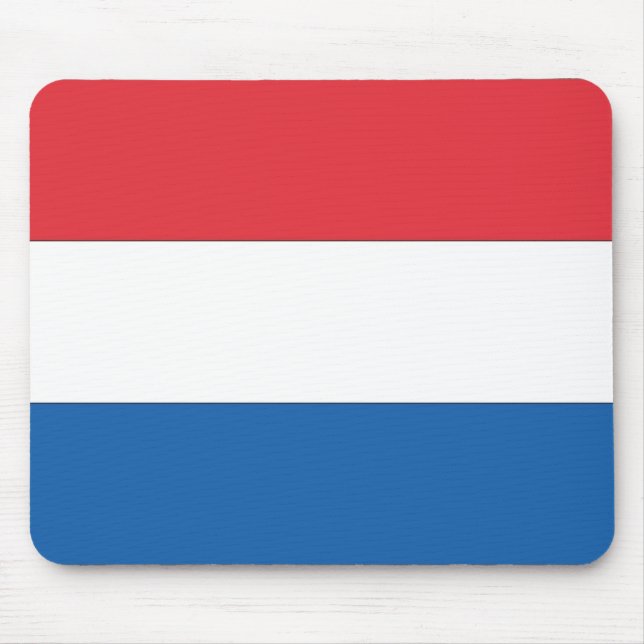 Netherlands Flag Mouse Pad (Front)