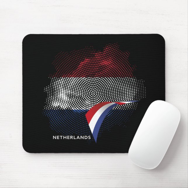 Netherlands flag mouse pad (With Mouse)