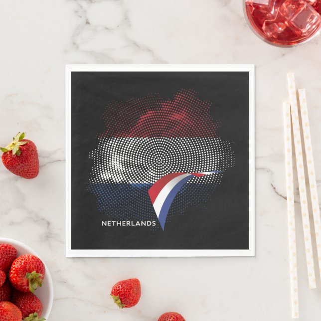 Netherlands flag napkin (Insitu)