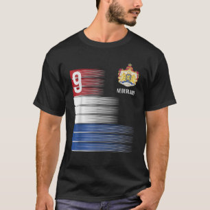 Netherlands Flag Number 9 Dutch Soccer Men Women K T-Shirt