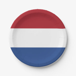 Netherlands Flag Paper Plate