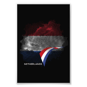 Netherlands flag photo print