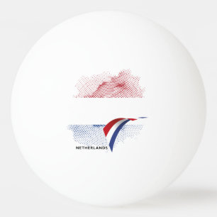 Netherlands flag ping pong ball