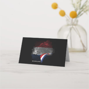 Netherlands flag place card