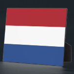 Netherlands Flag Plaque<br><div class="desc">Add a touch of Dutch heritage to your space with our elegant plaque featuring the flag of the Netherlands! Crafted with meticulous attention to detail, this plaque proudly showcases the iconic tricolor flag of the Netherlands. The flag consists of three horizontal bands of equal size - red on the top,...</div>