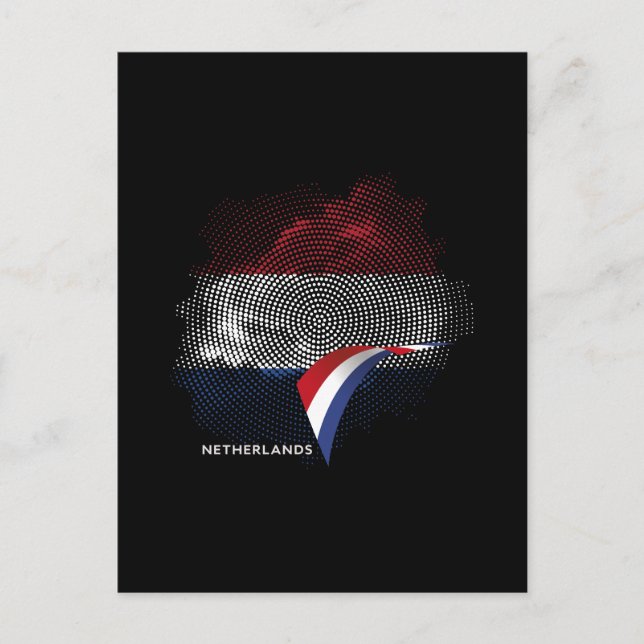 Netherlands flag postcard (Front)