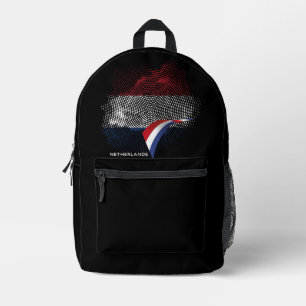 Netherlands flag printed backpack