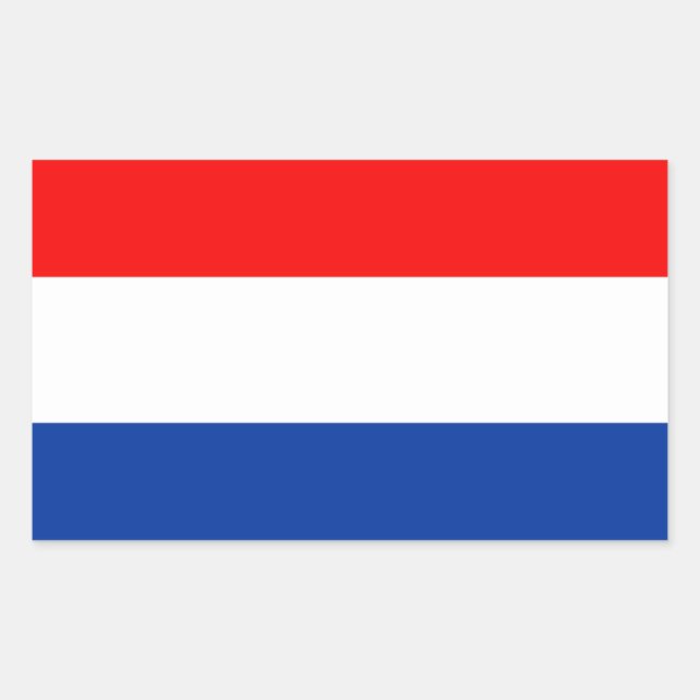 Netherlands flag rectangular sticker (Front)