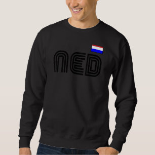 Netherlands Flag Retro International Country Neder Sweatshirt