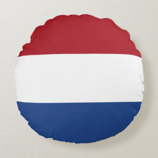Netherlands Flag Round Cushion