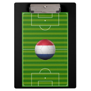 Netherlands flag soccer ball clipboard