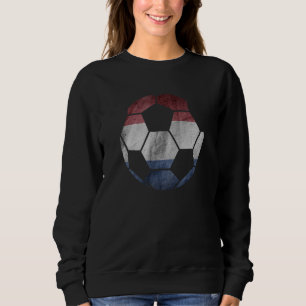 Netherlands Flag Soccer Ball Holland Dutch Footbal Sweatshirt