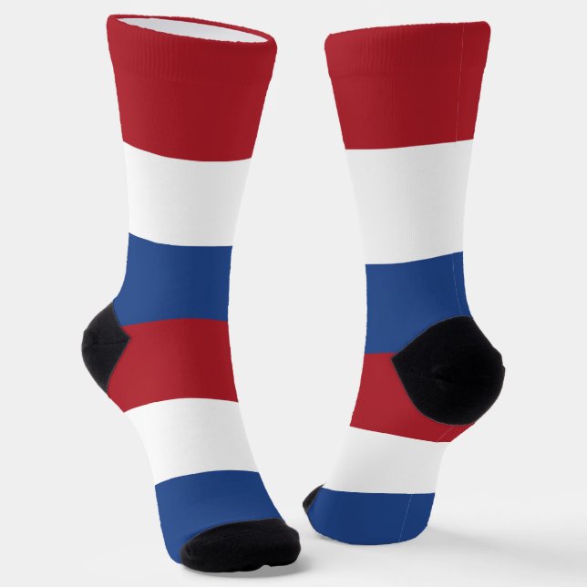 Netherlands Flag Socks (Angled)