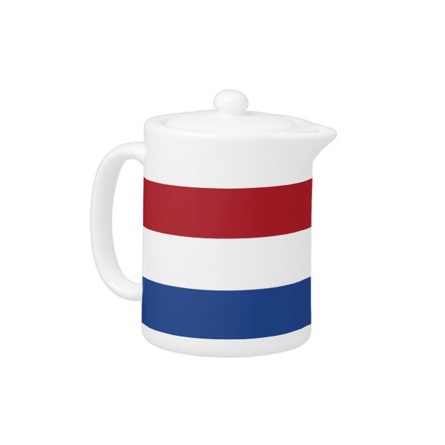 Netherlands Flag Teapot (Left)