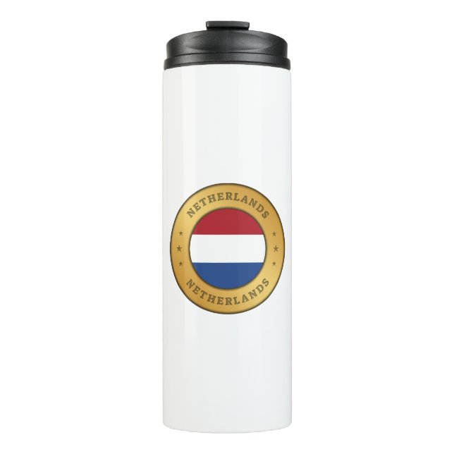 Netherlands Flag Thermal Tumbler (Front)