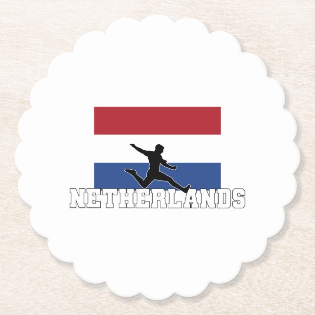 Netherlands Football Soccer National Team Paper Coaster (Front)