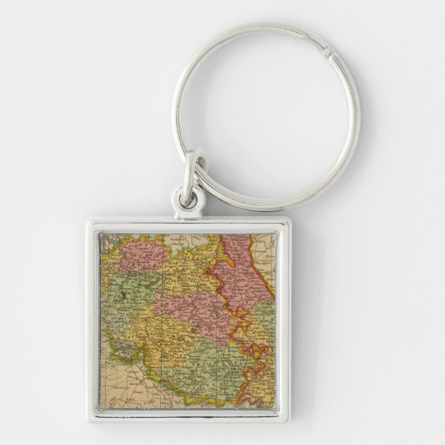 Netherlands, Germany W of Rhine Key Ring (Front)