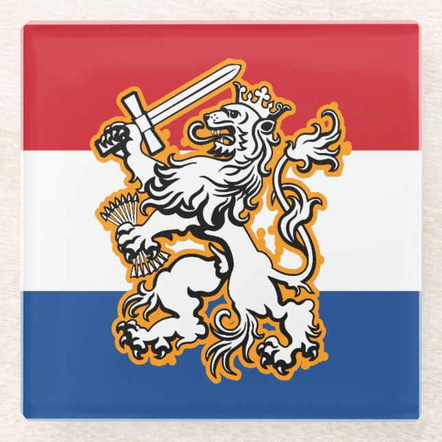 Netherlands Glass Coaster (Front)
