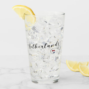 Netherlands Heart Flag, Dutch Design Glass