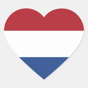 Netherlands/Holland/Dutch/Hollander Heart Flag Heart Sticker