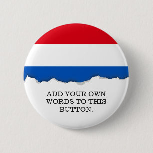 Netherlands Holland Flag 6 Cm Round Badge