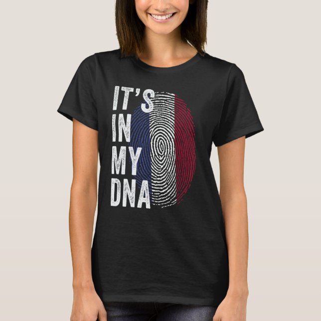 Netherlands It's In My DNA Dutch Fingerprint Holla T-Shirt (Front)