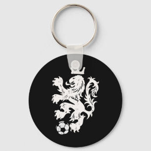 Netherlands Lion Dutch Orange Soccer Fan Men Women Key Ring