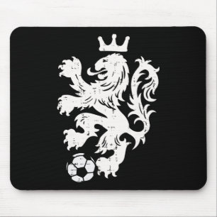Netherlands Lion Dutch Orange Soccer Fan Men Women Mouse Pad